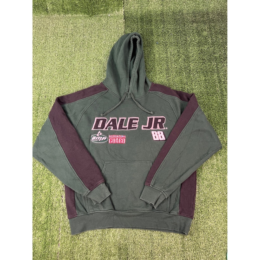 NASCAR Dale Jr 88 AMP Energy Hoodie Green Black XL Winner's Circle